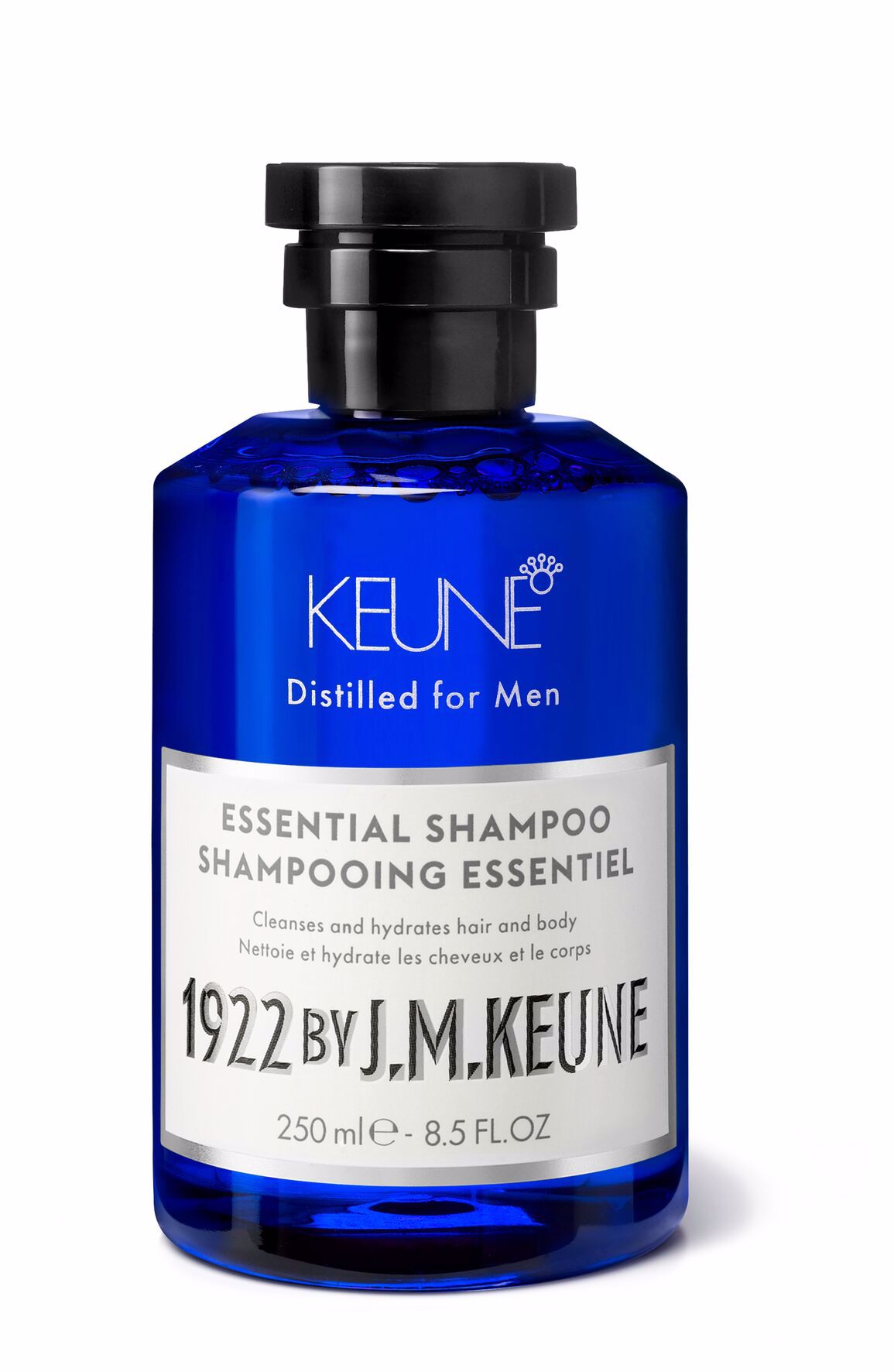 Das Essential Shampoo für Männer ist ideal für die tägliche Reinigung von Haar, Bart und Körper geeignet. Mit Kreatin und Bambusextrakt für kräftiges, voluminöses Haar. Erhältlich auf Keune.ch.